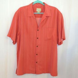 Joseph and Feiss Tone on Tone Silk Shirt Size Large